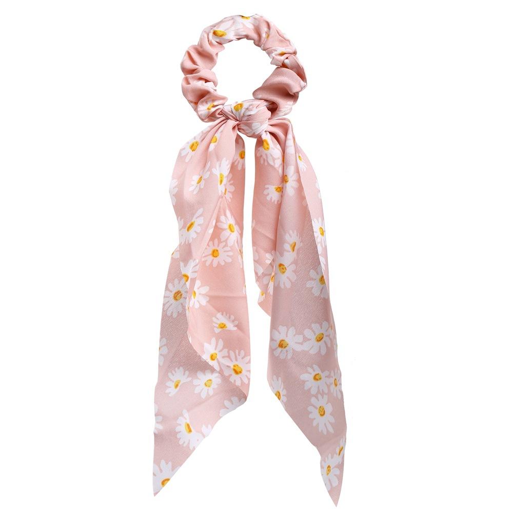 Wholesale color chiffon retro printing simulation tow hair ring JWE-HS-F300
