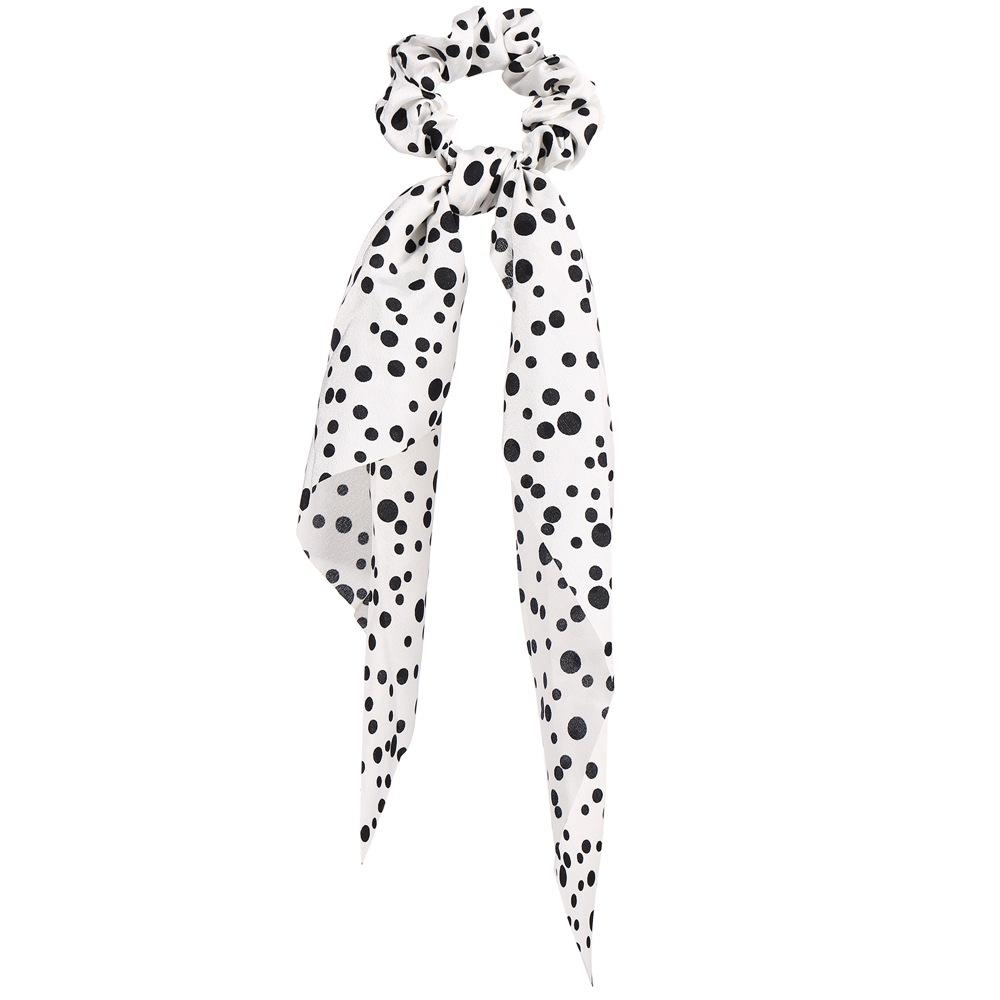 Wholesale color chiffon retro printing simulation tow hair ring JWE-HS-F300