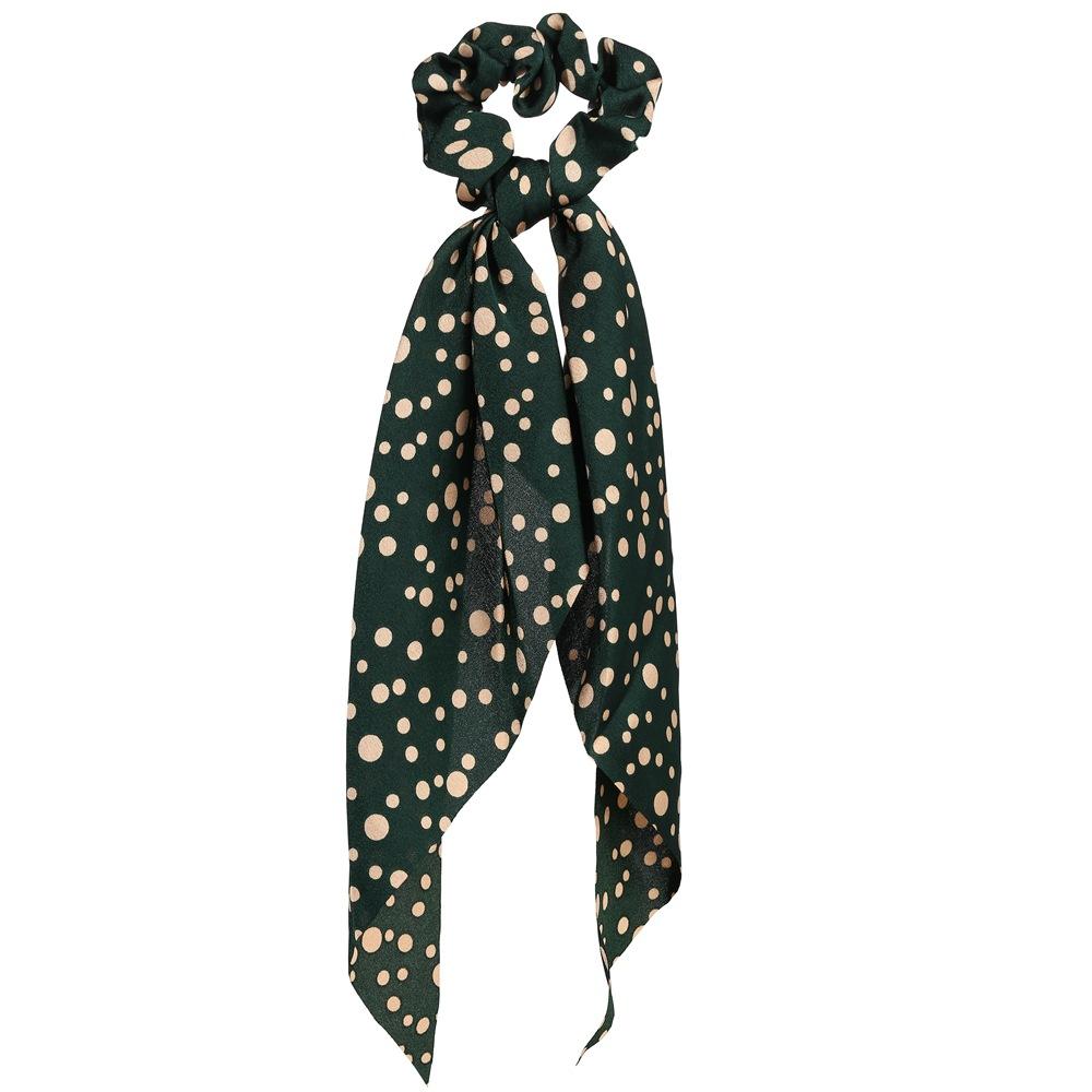 Wholesale color chiffon retro printing simulation tow hair ring JWE-HS-F300