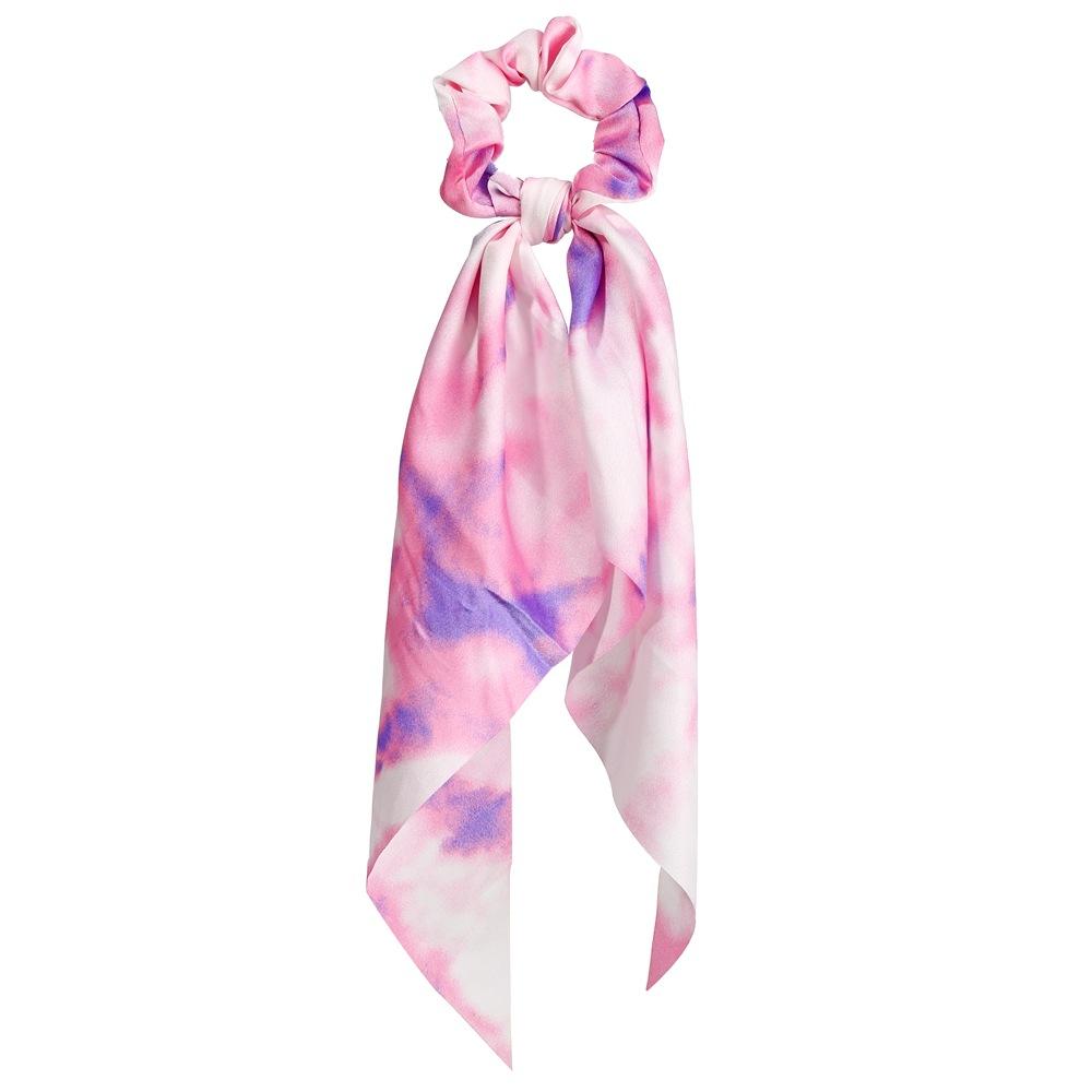 Wholesale color chiffon retro printing simulation tow hair ring JWE-HS-F300