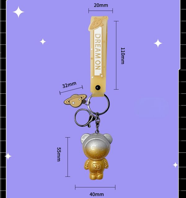 Wholesale Color Resin Metal Keychains JWE-KC-JG-010