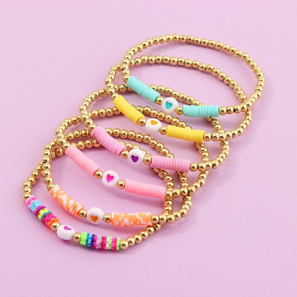 Wholesale color soft ceramic shell bracelets JWE-BT-e023