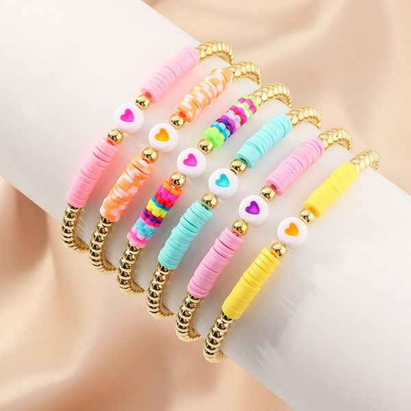 Wholesale color soft ceramic shell bracelets JWE-BT-e023