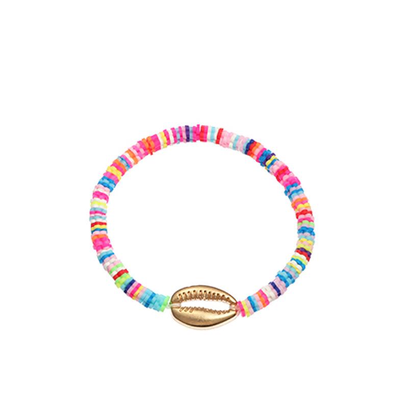 Wholesale color soft ceramic shell bracelets JWE-BT-e023