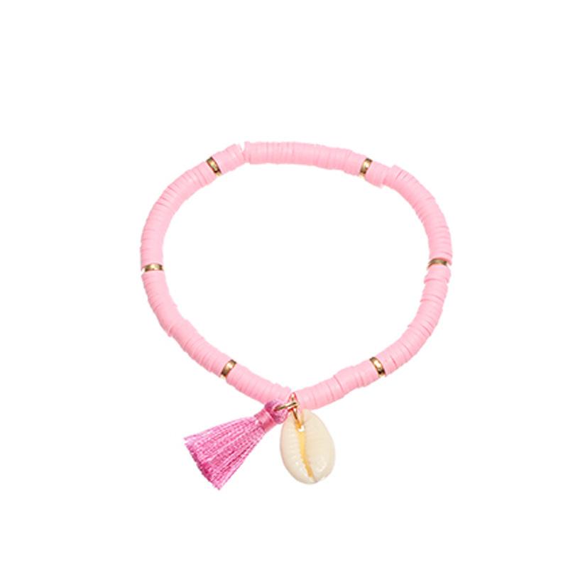Wholesale color soft ceramic shell bracelets JWE-BT-e023