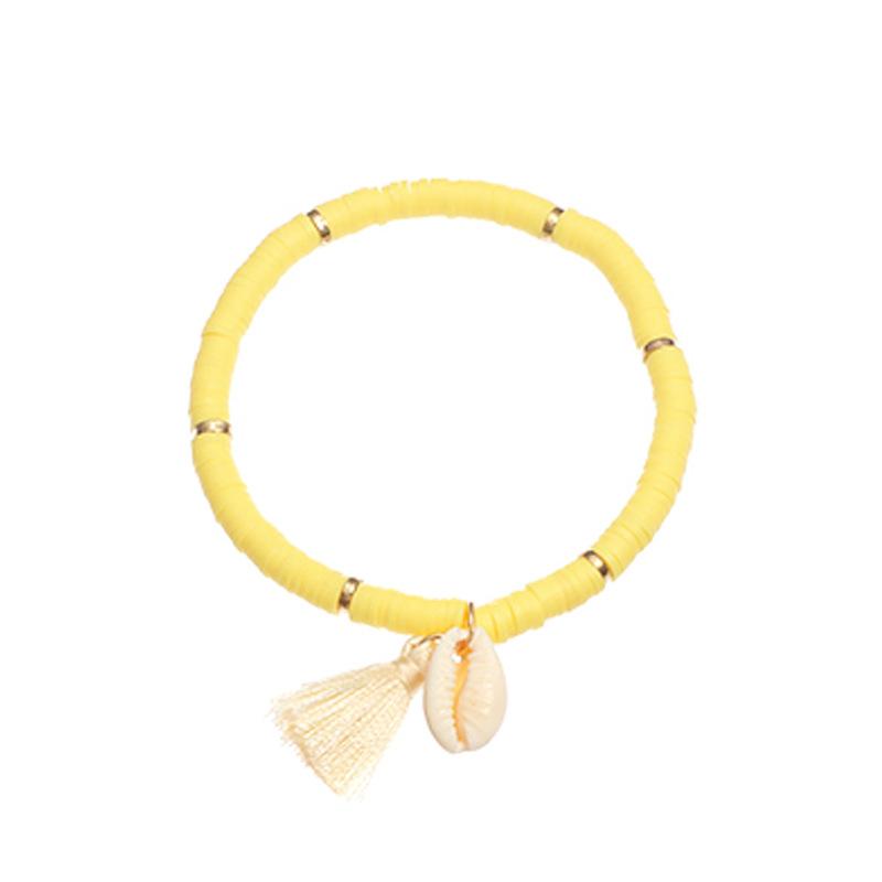 Wholesale color soft ceramic shell bracelets JWE-BT-e023