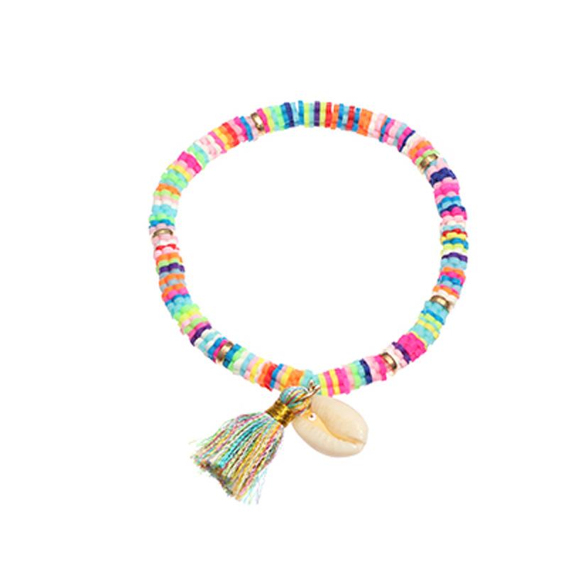Wholesale color soft ceramic shell bracelets JWE-BT-e023