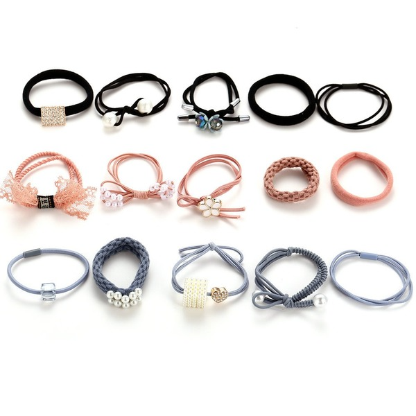 Wholesale color tie simple sen hair bands, rubber bands and hair ropes JWE-HS-F317