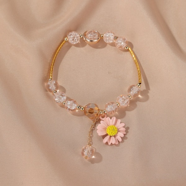 Wholesale colored alloy glass pop bead bracelet JWE-BT-D488