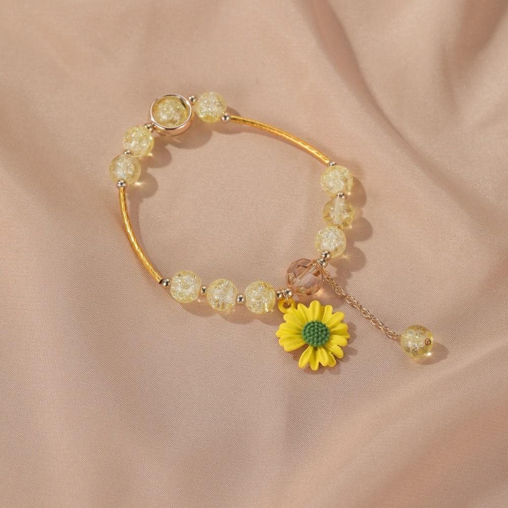 Wholesale colored alloy glass pop bead bracelet JWE-BT-D488