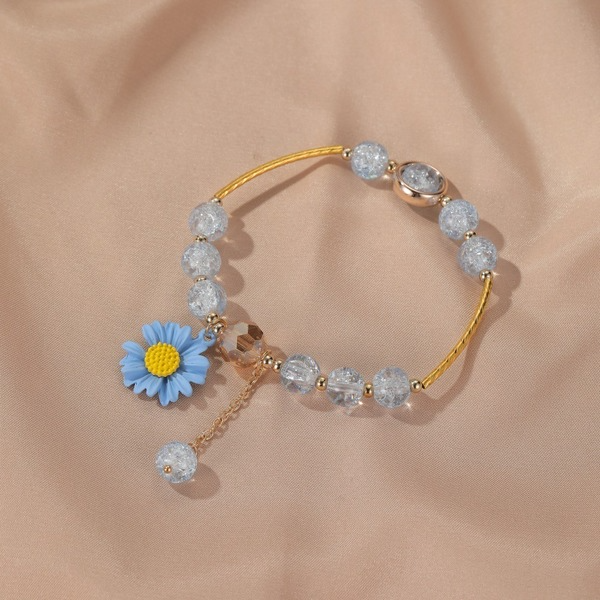 Wholesale colored alloy glass pop bead bracelet JWE-BT-D488