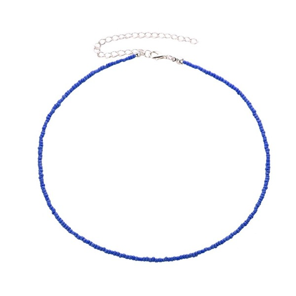 Wholesale colored milli beaded beaded necklace JWE-NE-A317