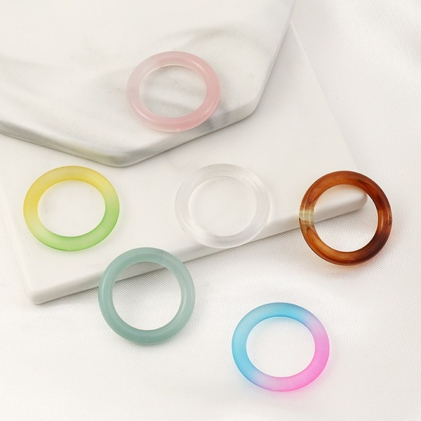 Wholesale colored resin ring JWE-RS-e082