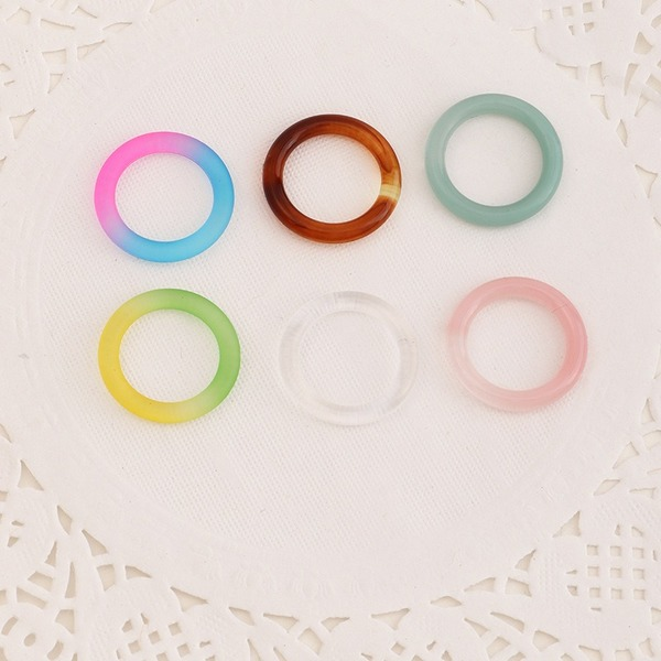 Wholesale colored resin ring JWE-RS-e082