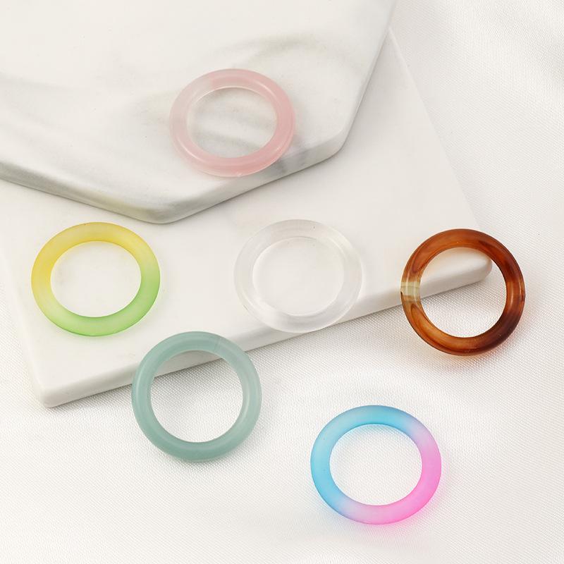 Wholesale colored resin ring JWE-RS-e082