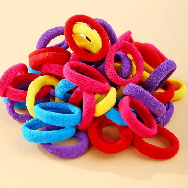 Wholesale colorful rubber band small daisy nylon towel loop Hair Scrunchies JWE-HS-F313