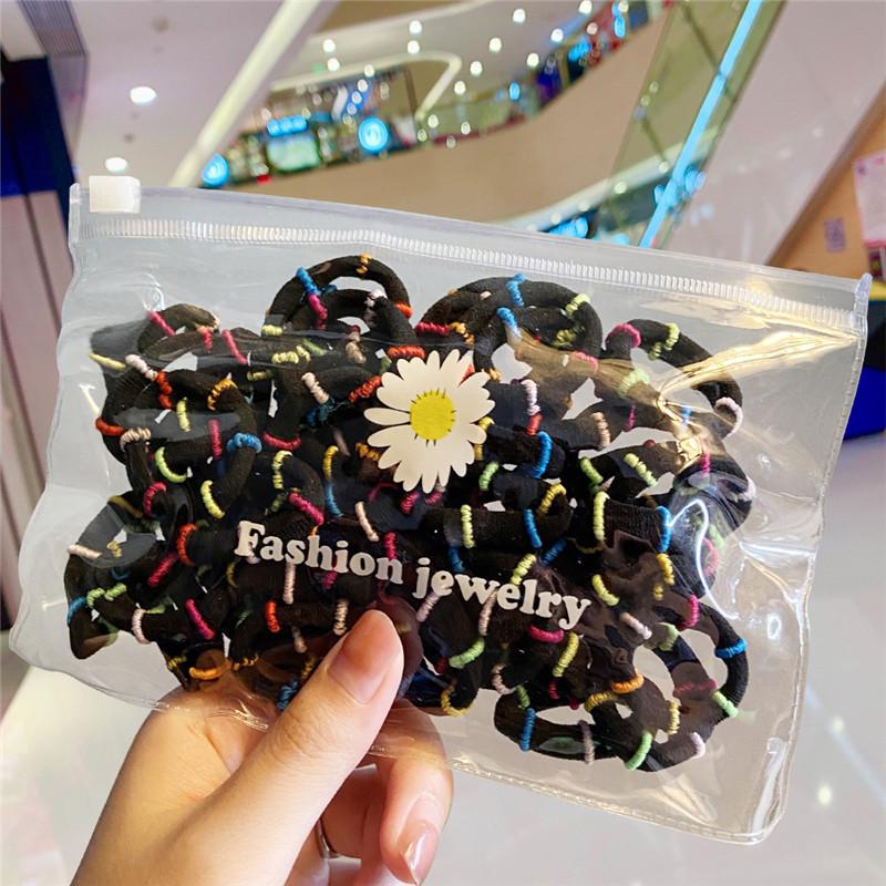 Wholesale colorful rubber band small daisy nylon towel loop Hair Scrunchies JWE-HS-F313
