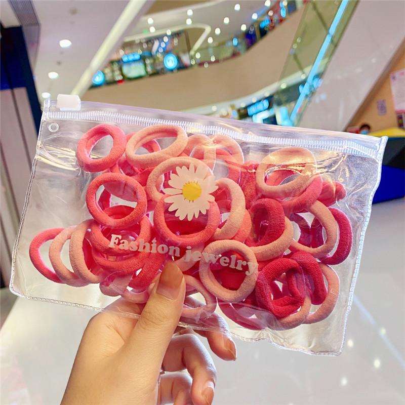 Wholesale colorful rubber band small daisy nylon towel loop Hair Scrunchies JWE-HS-F313