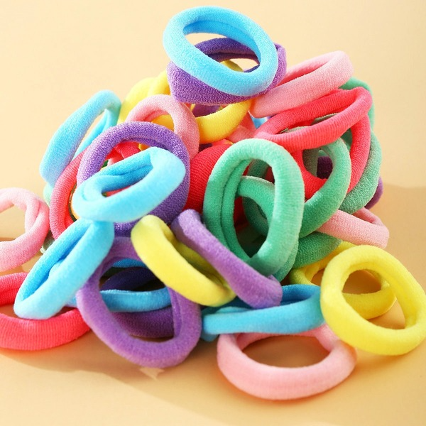 Wholesale colorful rubber band small daisy nylon towel loop Hair Scrunchies JWE-HS-F313