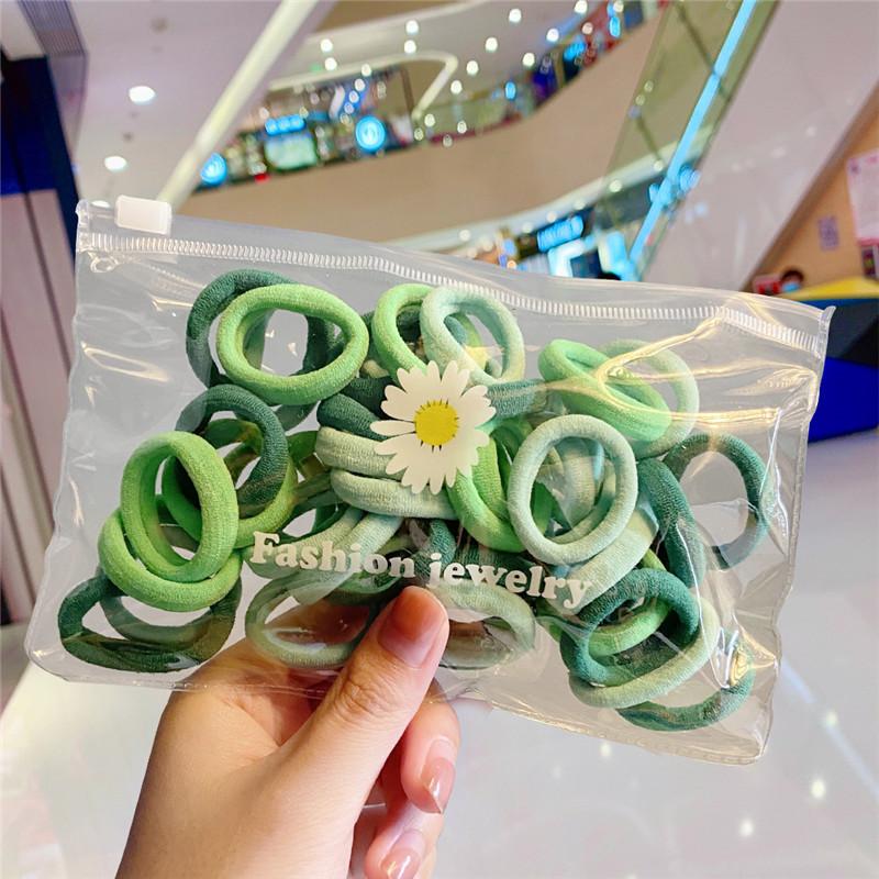 Wholesale colorful rubber band small daisy nylon towel loop Hair Scrunchies JWE-HS-F313