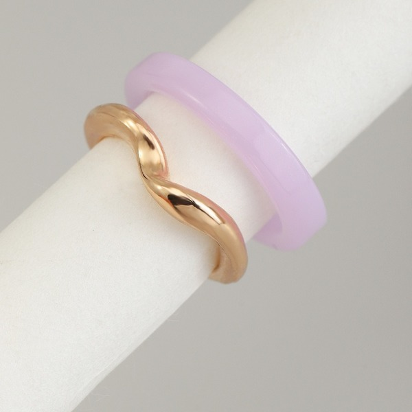 Wholesale hawksbill color alloy resin irregular ring JWE-RS-e067