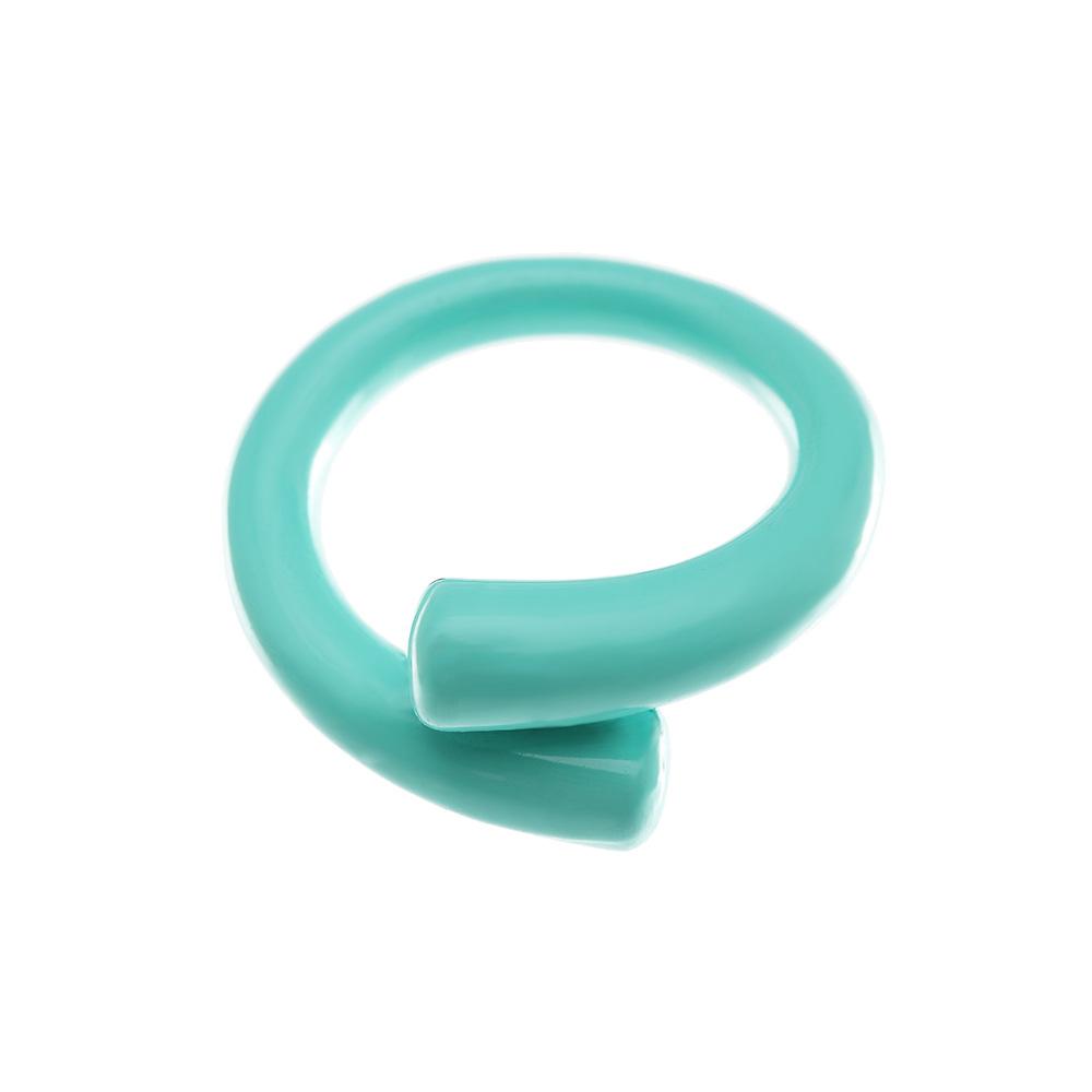 Wholesale macaroon candy color J metal irregular ring JWE-RS-e048