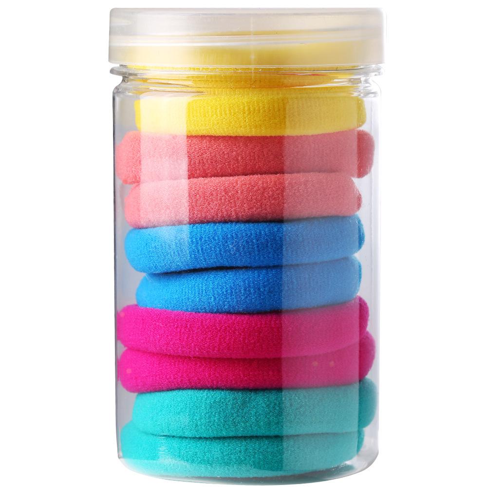Wholesale macaroon color hair bands set 10 Pack cute rubber bands JWE-HS-F309
