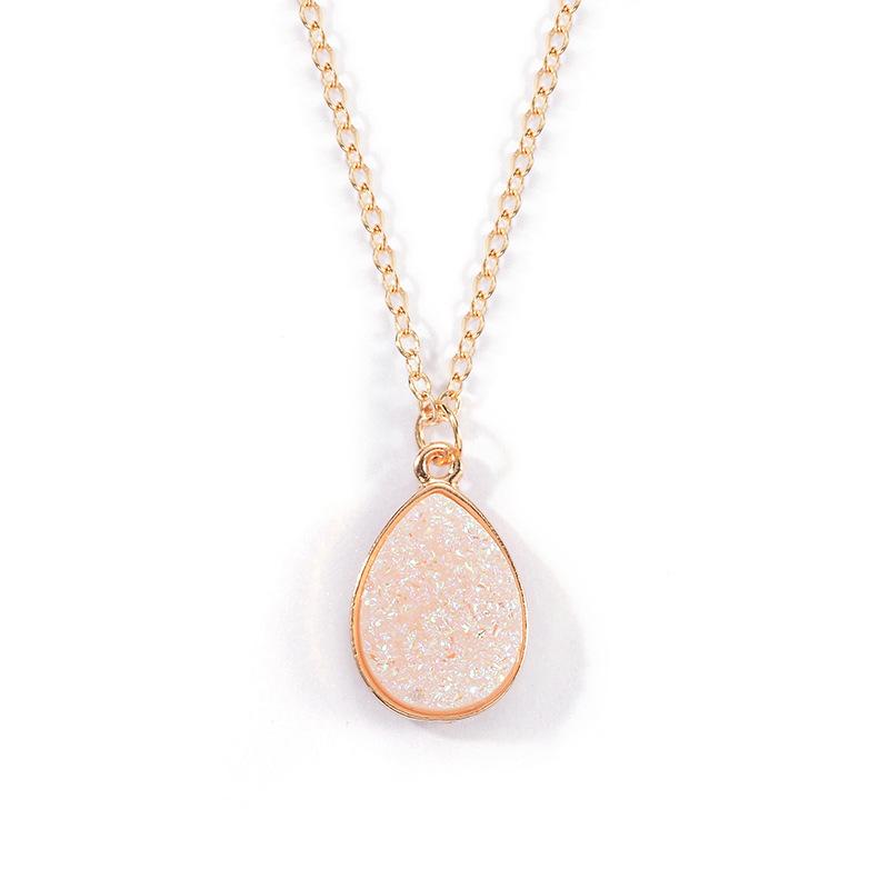 Wholesale Necklace Blue alloy Water Drop Pendant JWE-NE-D572