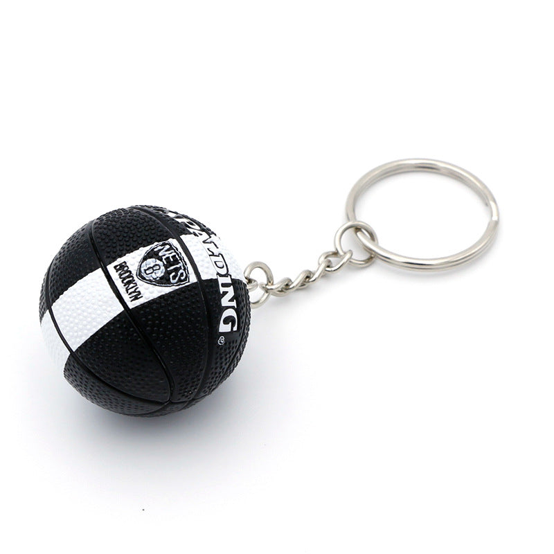 Wholesale PU basketball keychains JWE-KC-QLP009