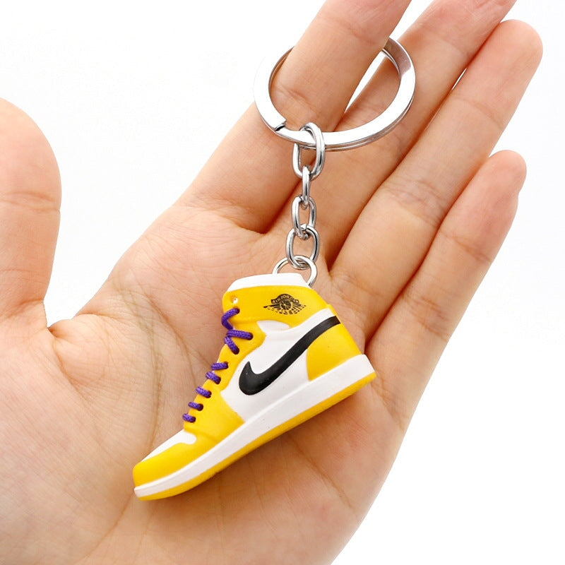 Wholesale PVC model basketball shoes keychains (F) JWE-KC-QLP001