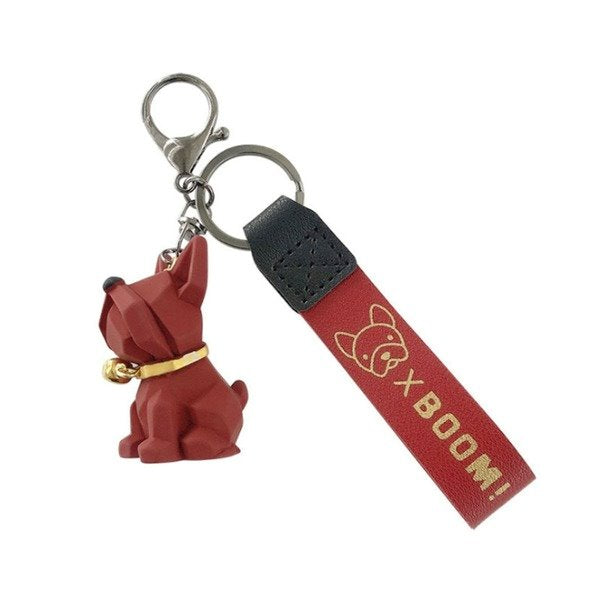 Wholesale resin dog alloy keychain JWE-KC-WS115