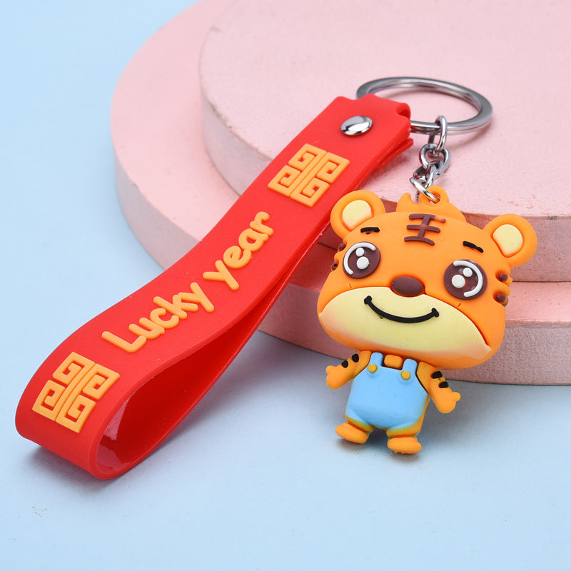 Wholesale resin little tiger doll keychain JWE-KC-WS056