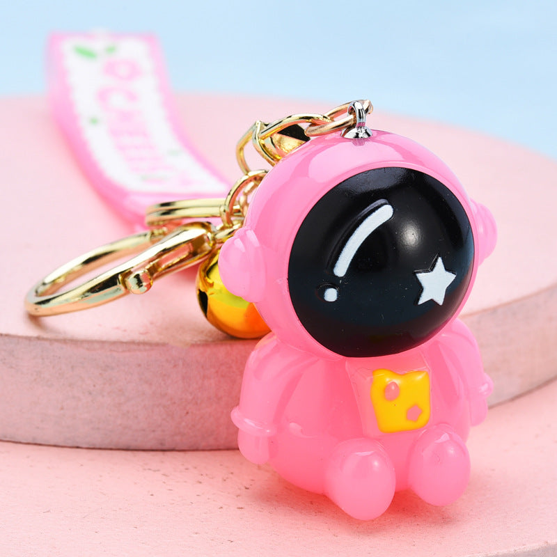 Wholesale resin seated astronaut keychain JWE-KC-WS047