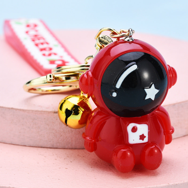 Wholesale resin seated astronaut keychain JWE-KC-WS047
