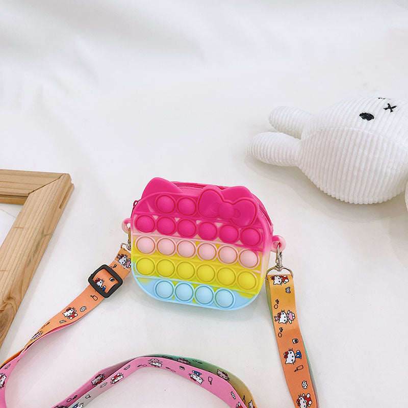 Wholesale silicone children's bags cartoon shoulder bag JWE-SD-JiaQ004