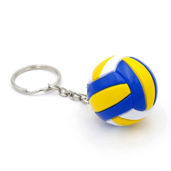 Wholesale volleyball PVC KeyChains JWE-KC-QLP015