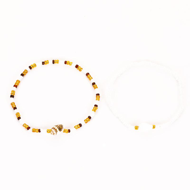 Wholesale white millet bead string millet bead shell jewelry JWE-BT-D520